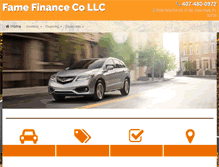 Tablet Screenshot of famefinance.com